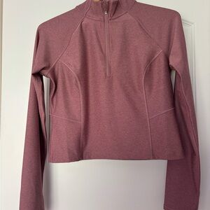 Old Navy CloudComfy Crop 1/4 Zip - Mauve